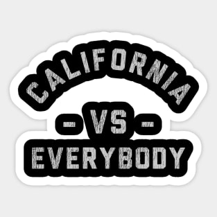 California Vs Evrybody Vintage Sticker